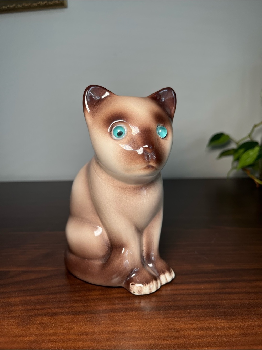 Vintage Ceramic Siamese Kitten Figurine ELPA Alcobaca Portugal 1970s 70’s